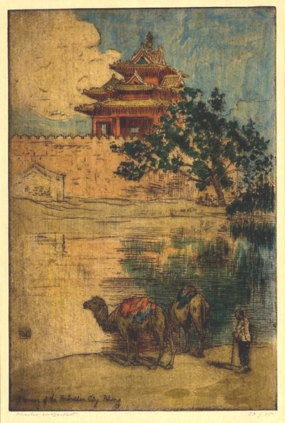 A Corner of the Forbidden City, Peking by Charles William Bartlett